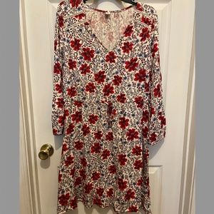 Old navy floral v neck dress